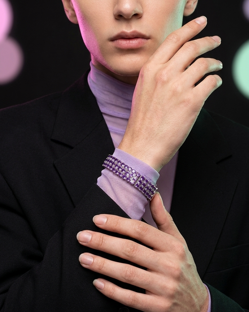 Amethyst Dusk Pavé Bracelet