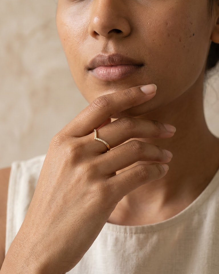 Aurelia V Diamond Ring — view 2