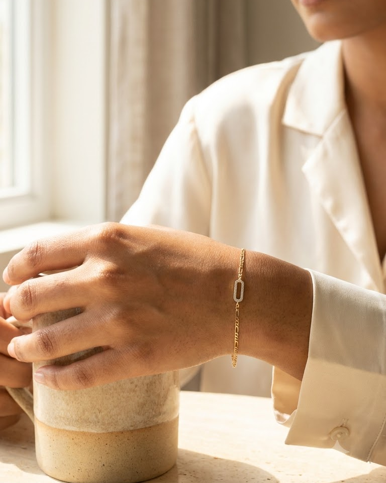 Golden Lumi Link Bracelet — view 3
