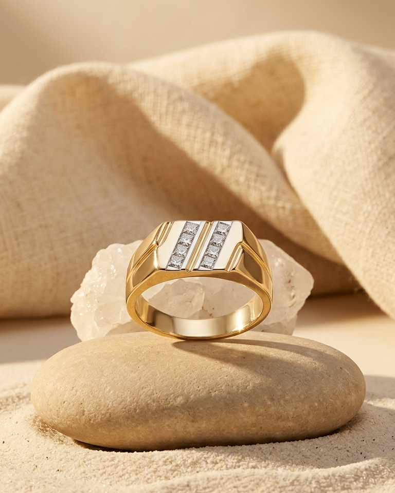Triad Diamond Ring — view 4