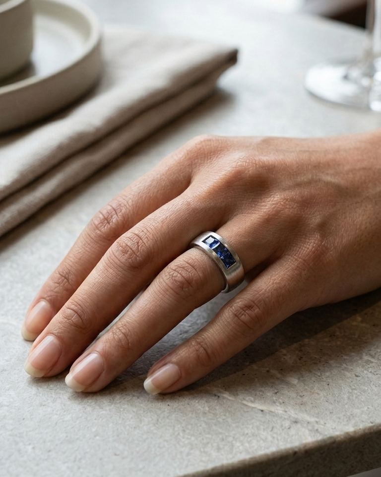 Blue Tide Ring — view 2