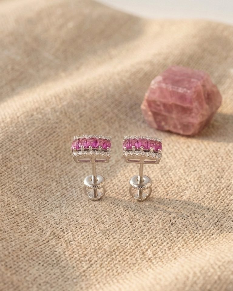 Ruby Rail Earrings — view 5