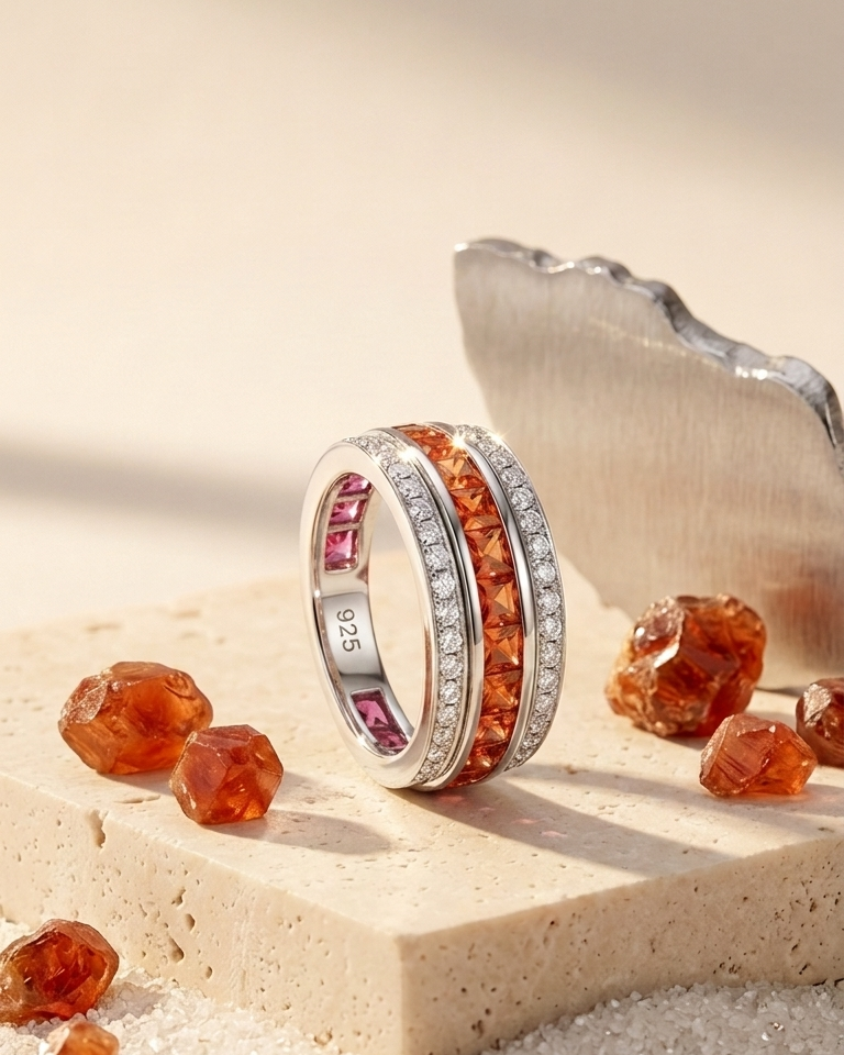 Nocturne Sapphire Diamond Band — view 2