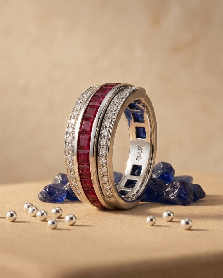 Midnight Sapphire & Ruby Duo Band — view 2