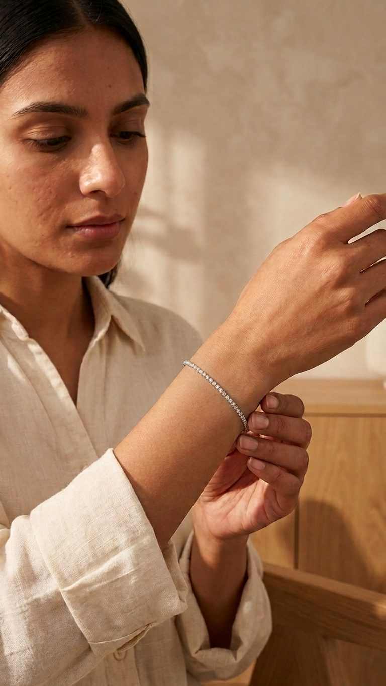 Lumière Tennis Bracelet — view 2