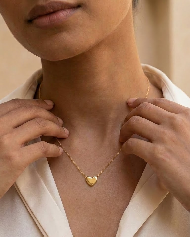 Golden Heart Pendant — view 2