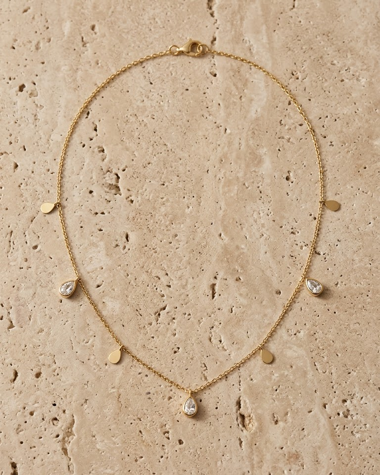 Dewdrop Diamond Necklace