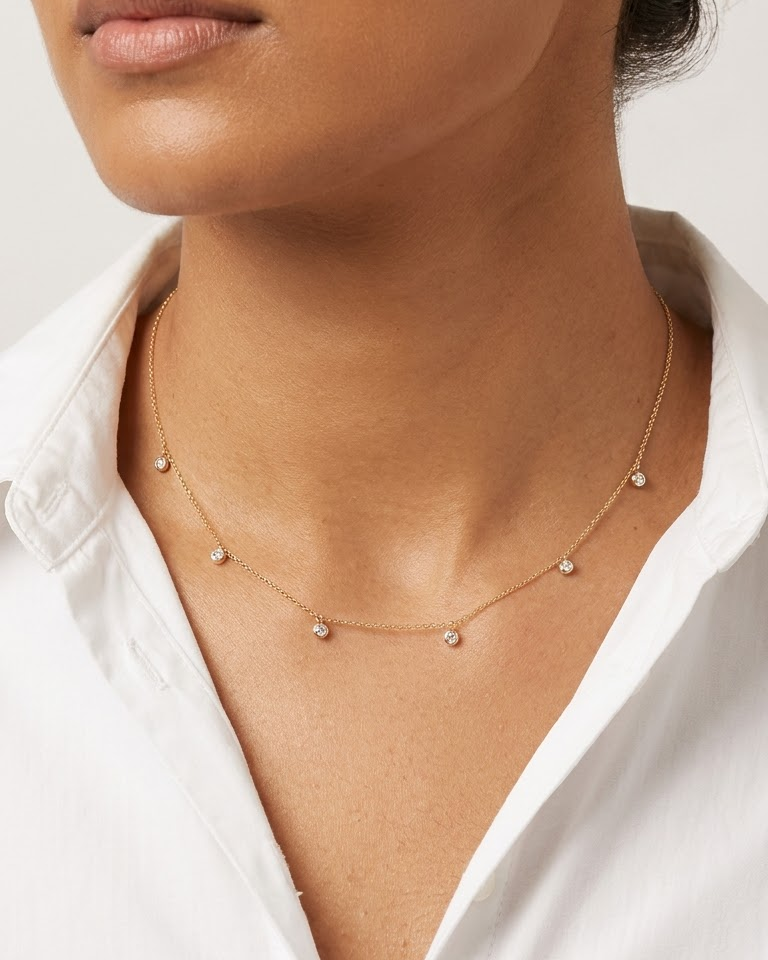 Celeste Diamond Necklace — view 4
