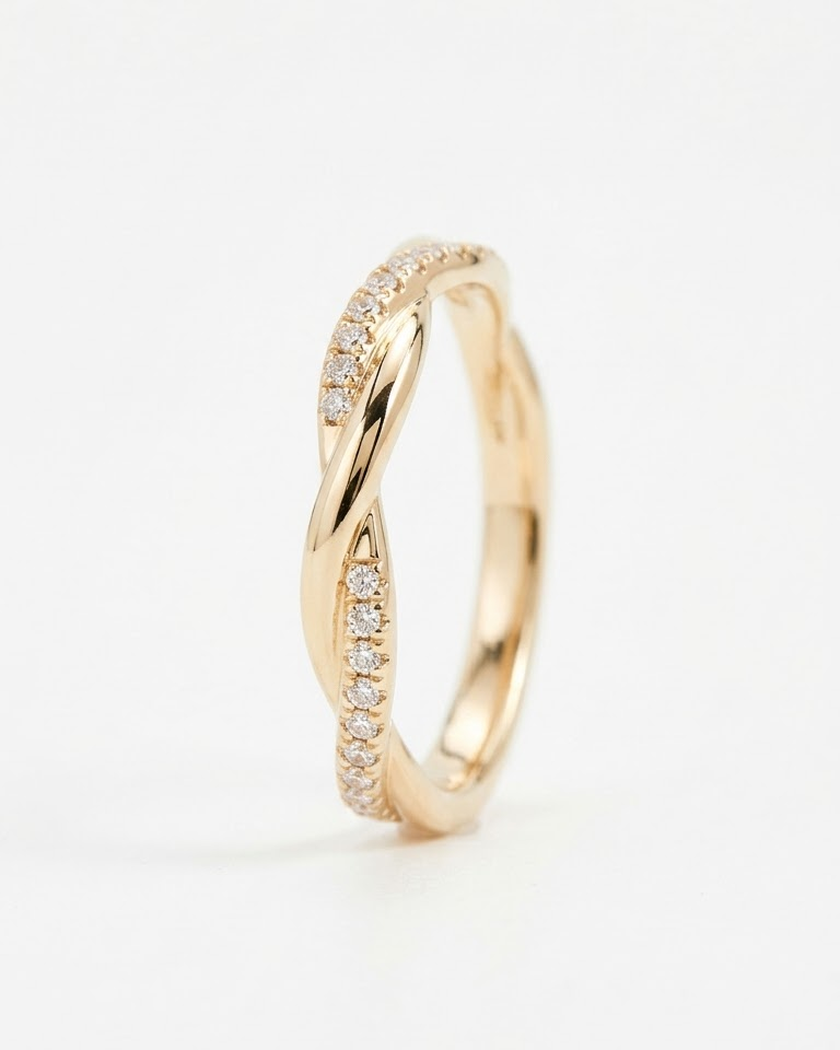 The Entwined Diamond Ring — view 1