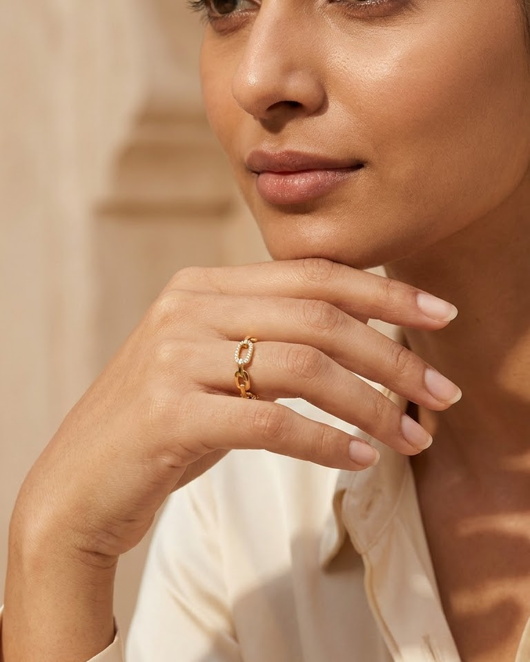 Chain Link Ring — view 3