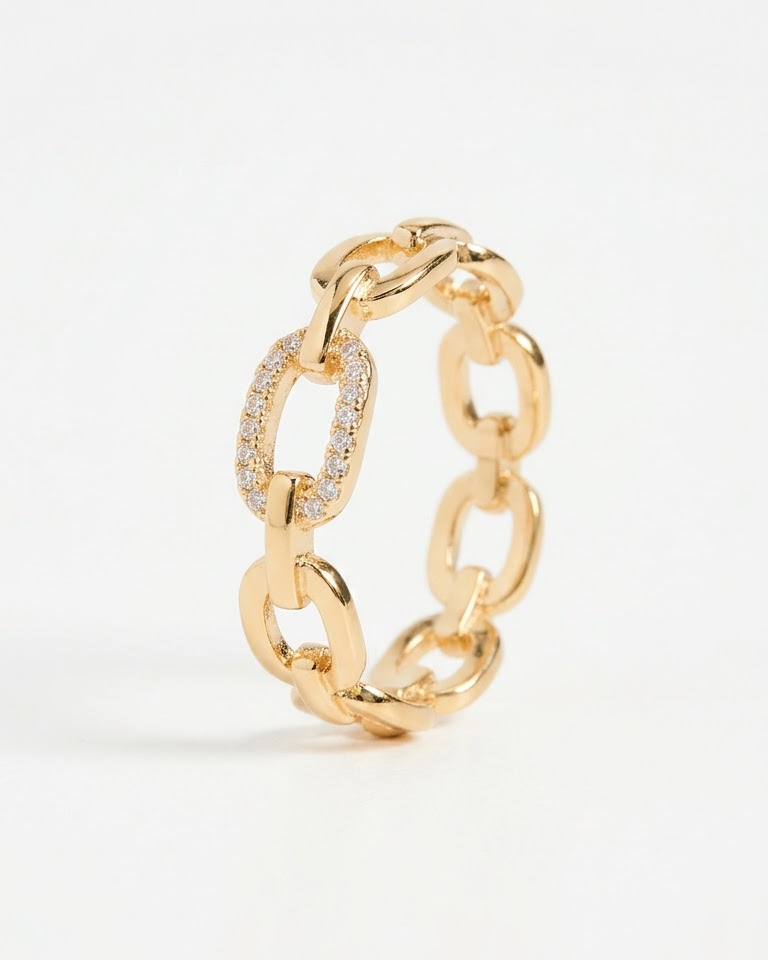 Chain Link Ring — view 2