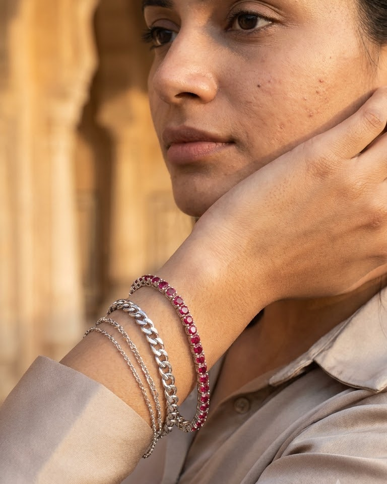 Ruby Tennis Bracelet — view 3
